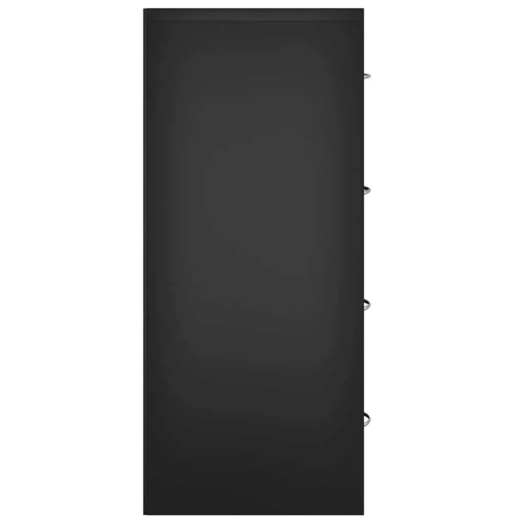 Sideboard Cabinet for Storage and Display Black 60x30.5x71cm