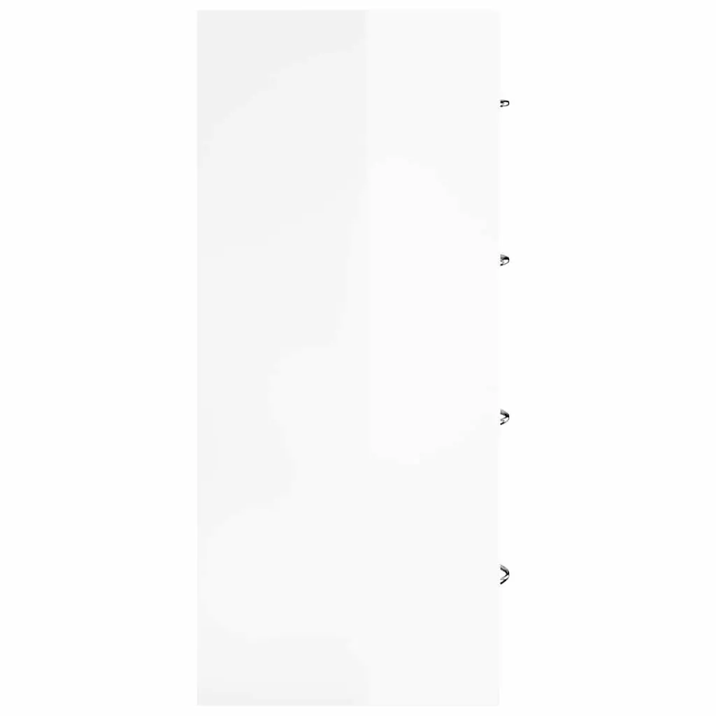 Sideboard Cabinet Storage Furniture for Home High Gloss White 60x30.5x71cm