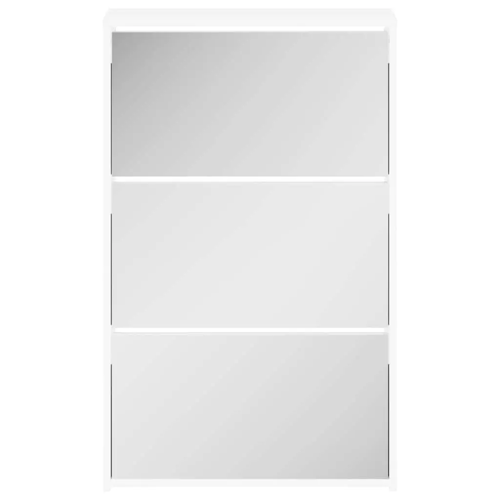 3-Layer Shoe Cabinet with Mirror