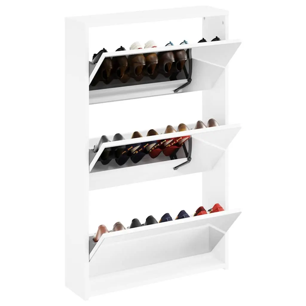 3-Layer Shoe Cabinet with Mirror
