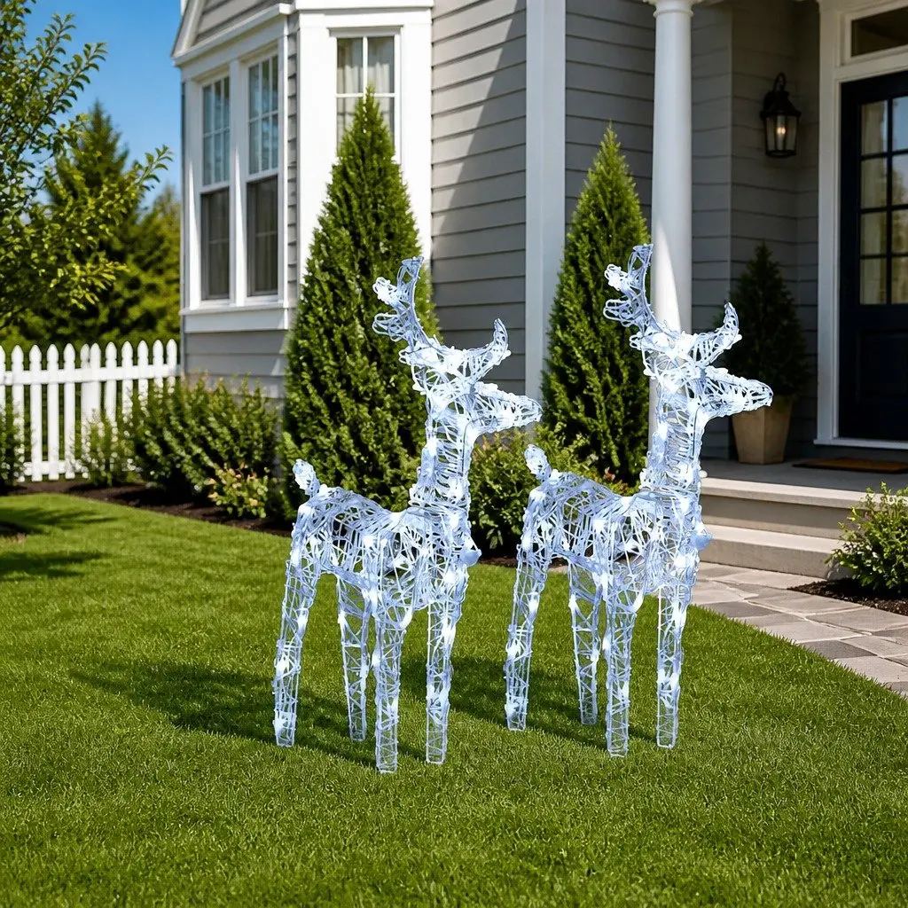 2pc Christmas Reindeer Decoration with 80 LEDs