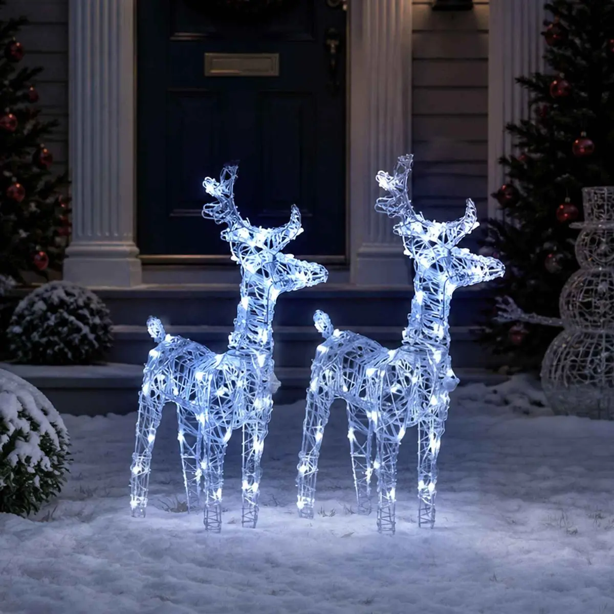 2pc Christmas Reindeer Decoration with 80 LEDs
