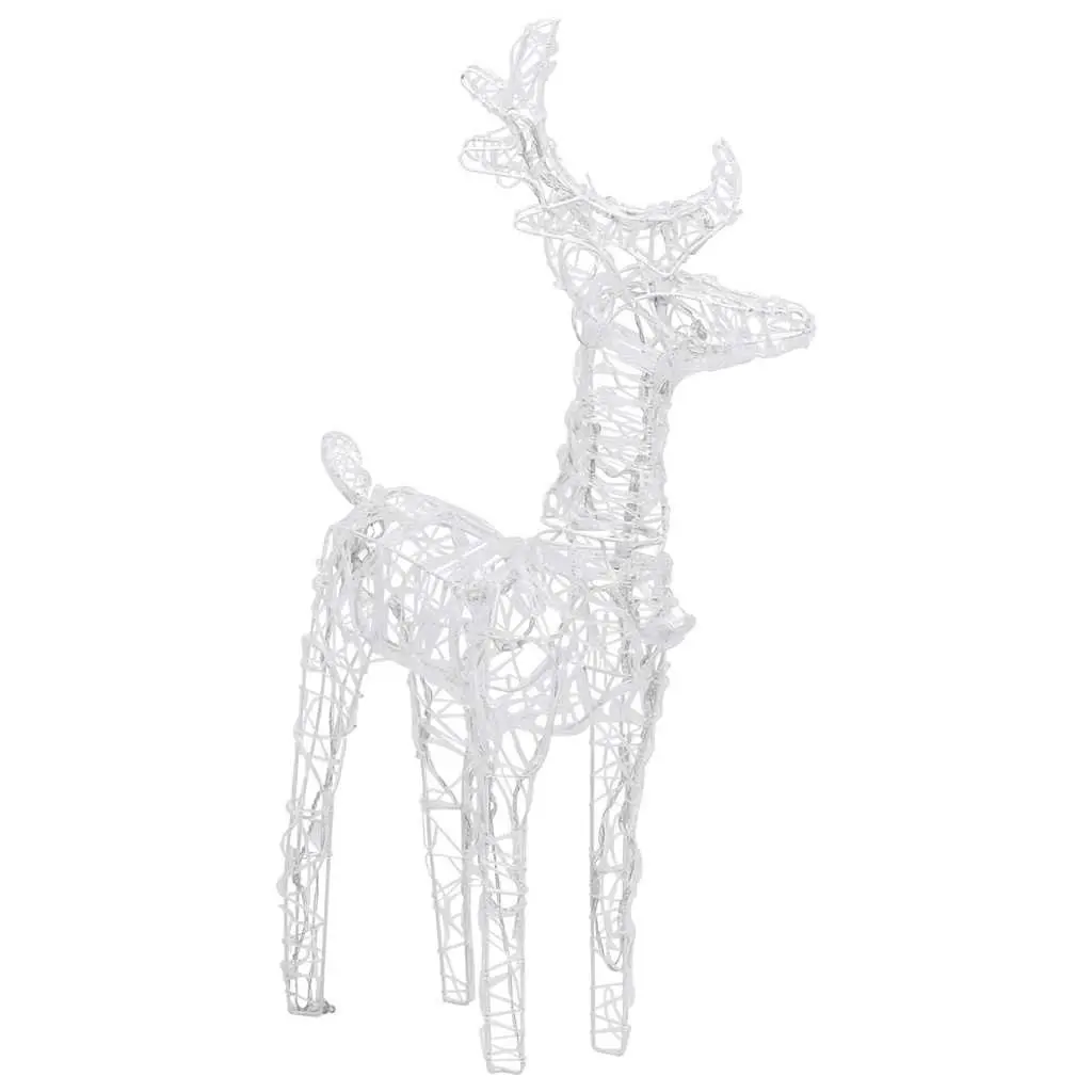 Christmas Reindeer Lights 2 pcs Blue Acrylic Outdoor Yard Decoration LED Display