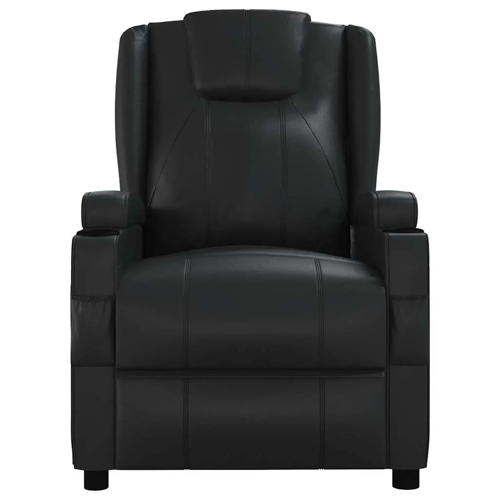 Electric Massage Chair for Home Black Reclining Size