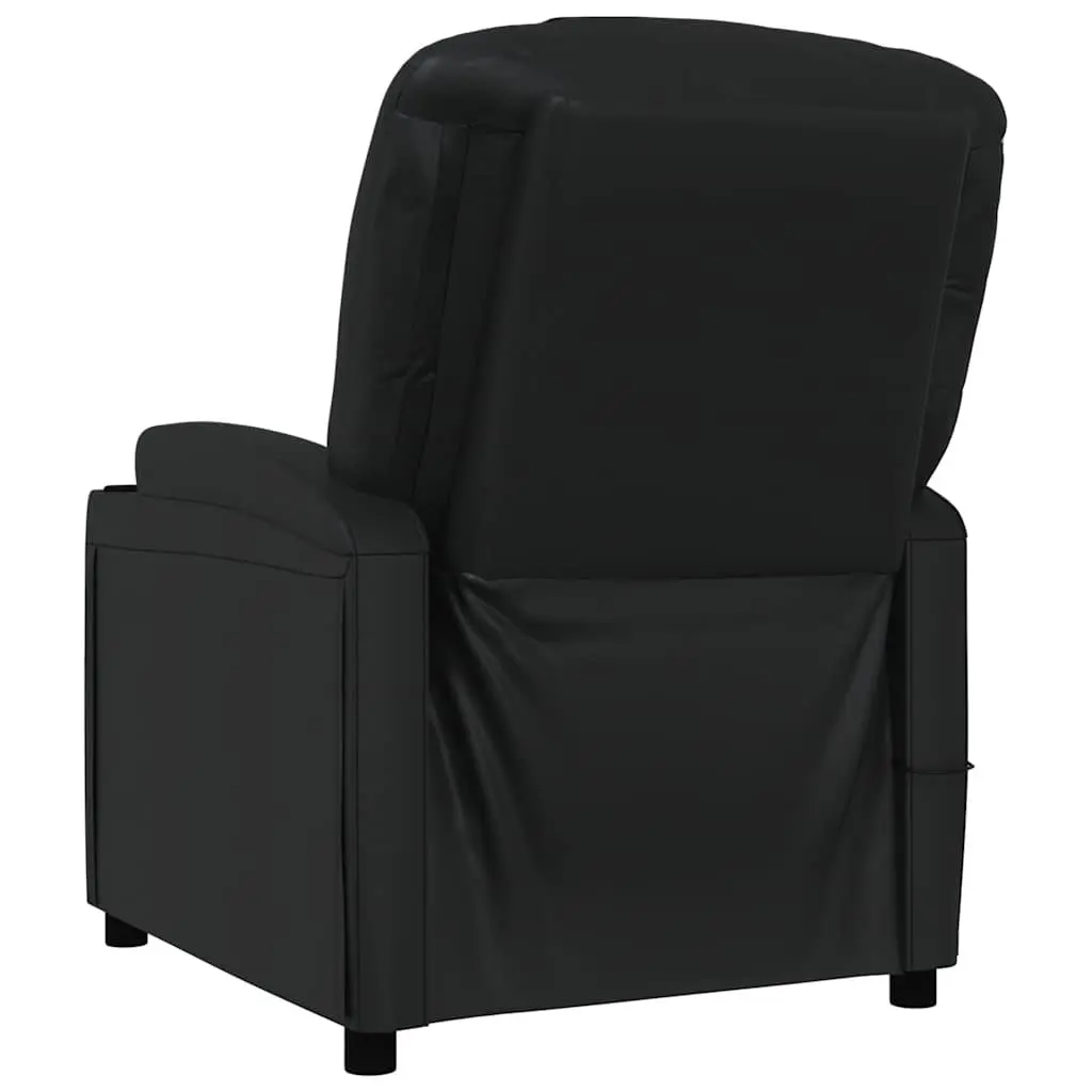 Electric Massage Chair for Home Black Reclining Size