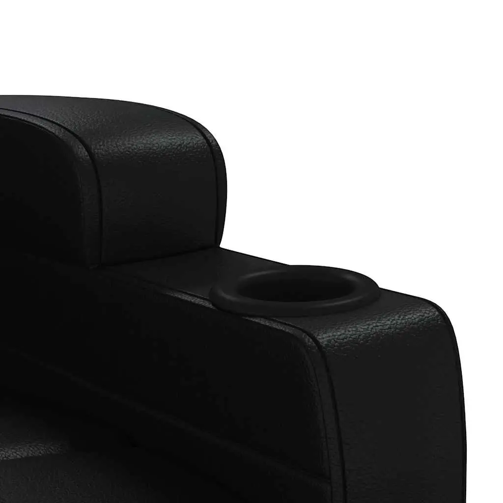 Electric Massage Chair for Home Black Reclining Size