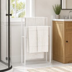 Specifications of 2-Tier Freestanding Towel Rack in White