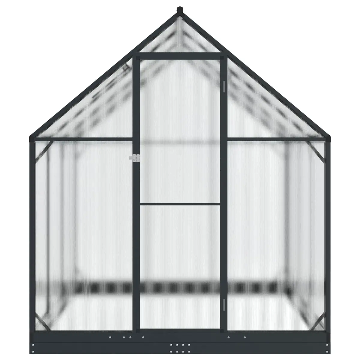 Garden Greenhouse Tunnel Frame for Outdoor Use Adjustable Height Anthracite 183.5cm
