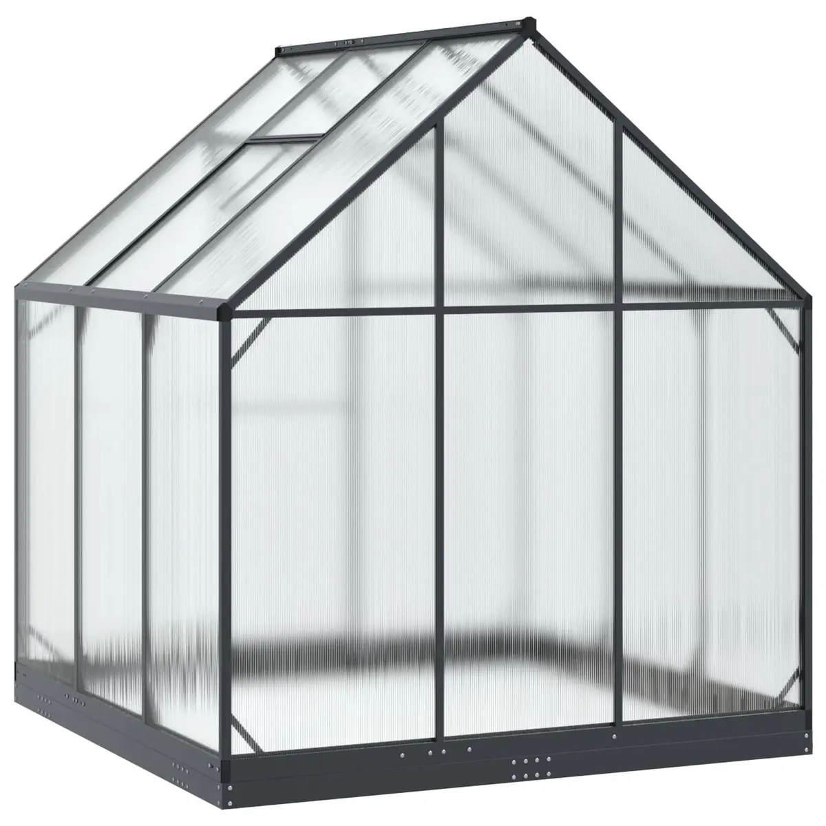 Garden Greenhouse Tunnel Frame for Outdoor Use Adjustable Height Anthracite 183.5cm