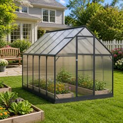 Anthracite Garden Greenhouse Tunnel - Specs & Details