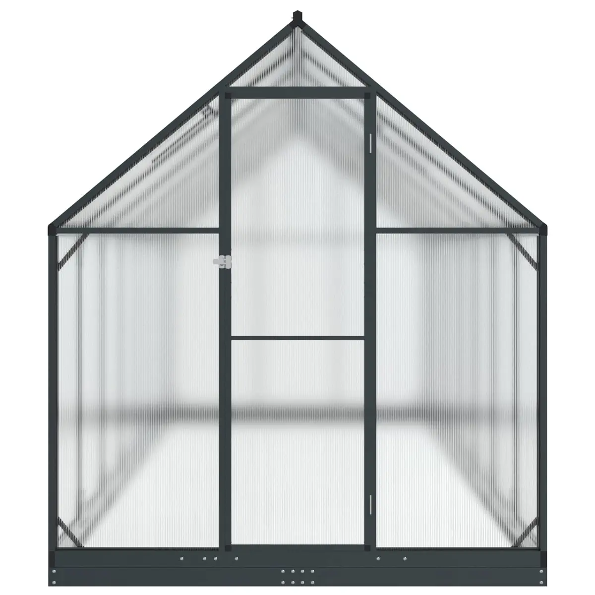Garden Greenhouse Tunnel Anthracite Adjustable Height Weather-Resistant