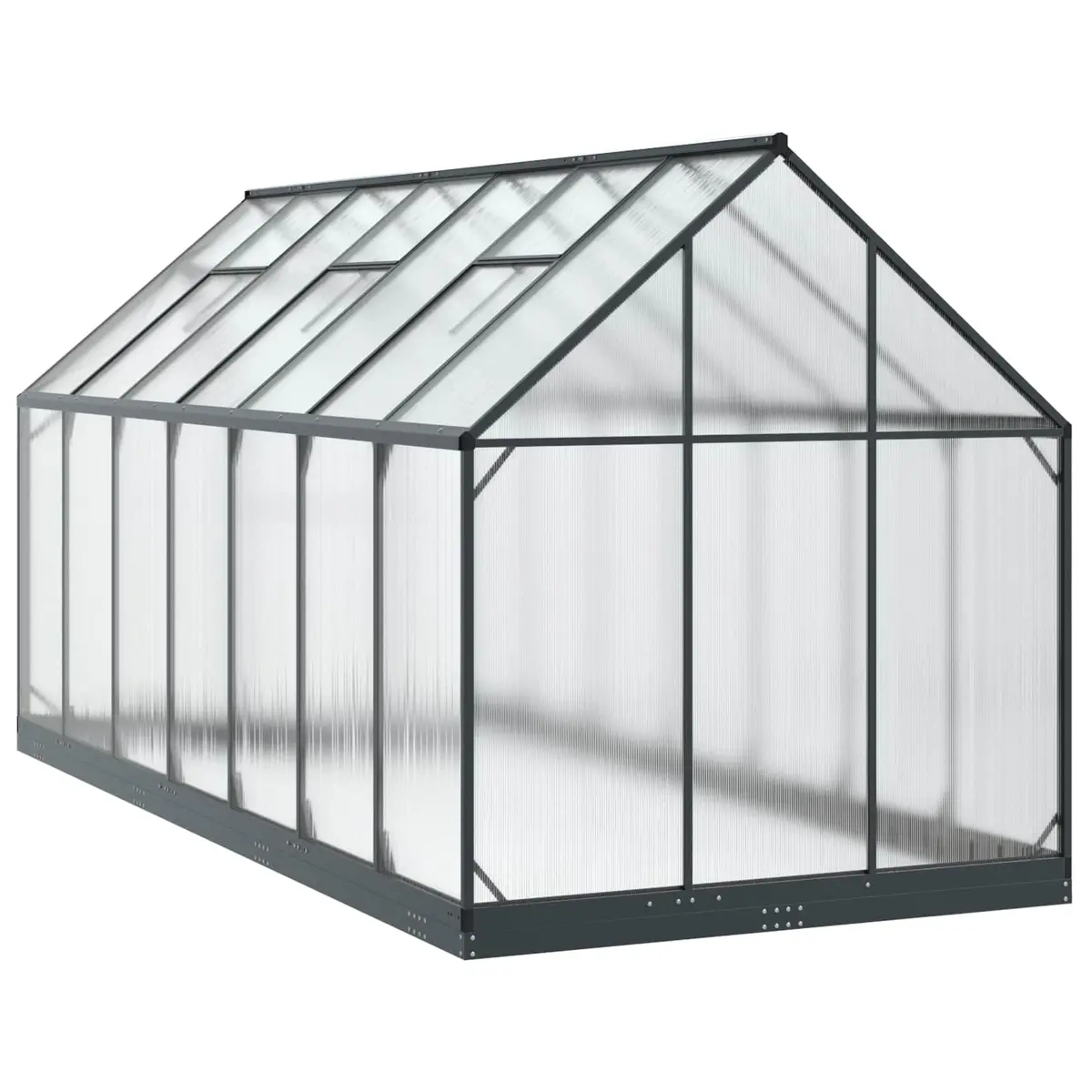 Garden Greenhouse Tunnel Anthracite Adjustable Height Weather-Resistant