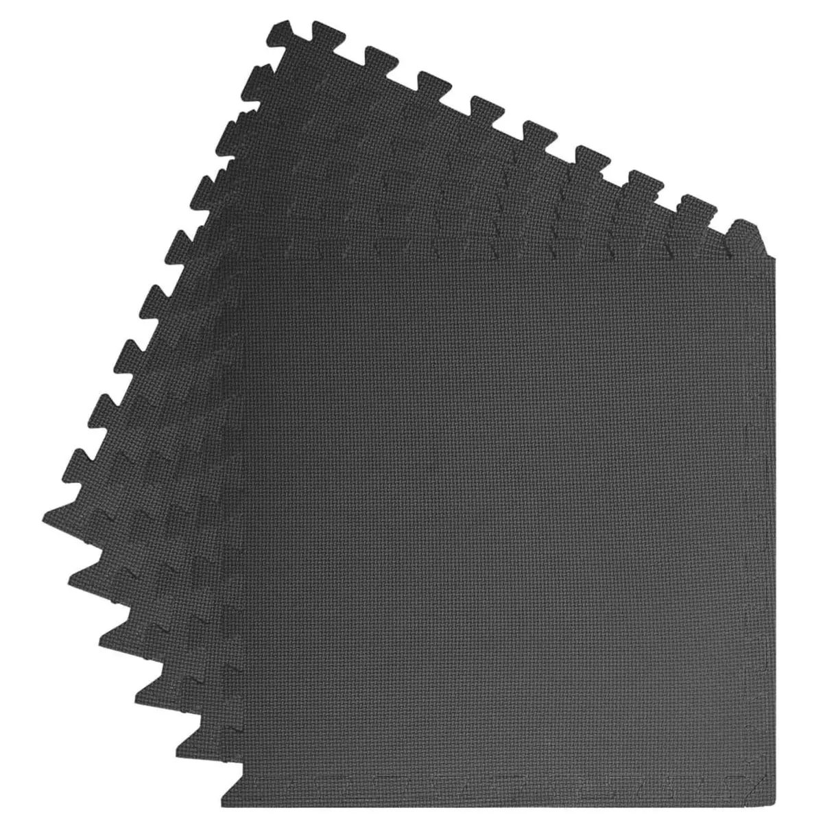 Pool Ground Mat 6 Pcs Black EVA Foam Modular Interlocking Tiles Poolside