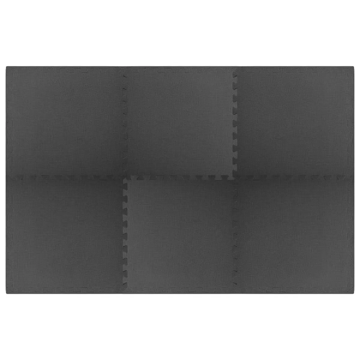 Pool Ground Mat 6 Pcs Black EVA Foam Modular Interlocking Tiles Poolside