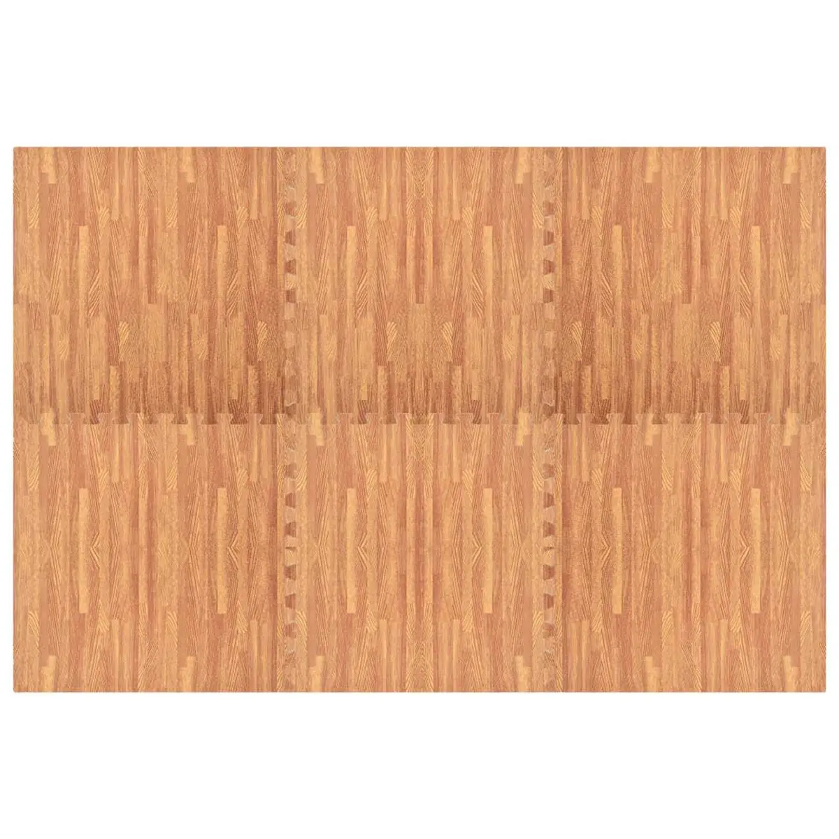Pool Ground Mat 6 Pieces EVA Foam Brown Modular Poolside Non-Slip Water