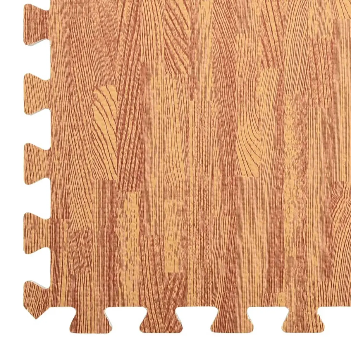 Pool Ground Mat 6 Pieces EVA Foam Brown Modular Poolside Non-Slip Water