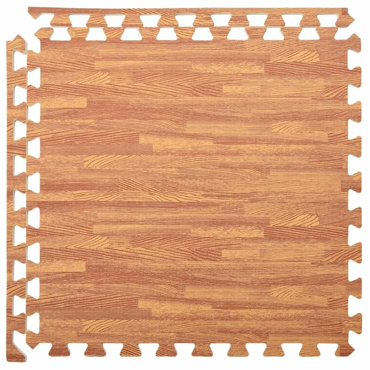 Pool Ground Mat 6 Pieces EVA Foam Brown Modular Poolside Non-Slip Water
