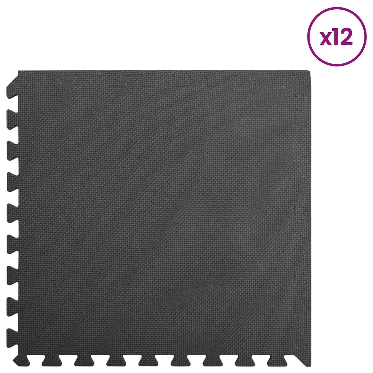 EVA Foam Pool Ground Mat with 12 Modular Interlocking Pieces