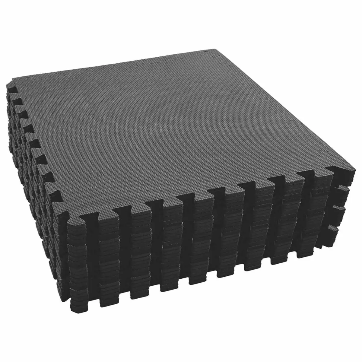 24 Black EVA Foam Poolside Tiles