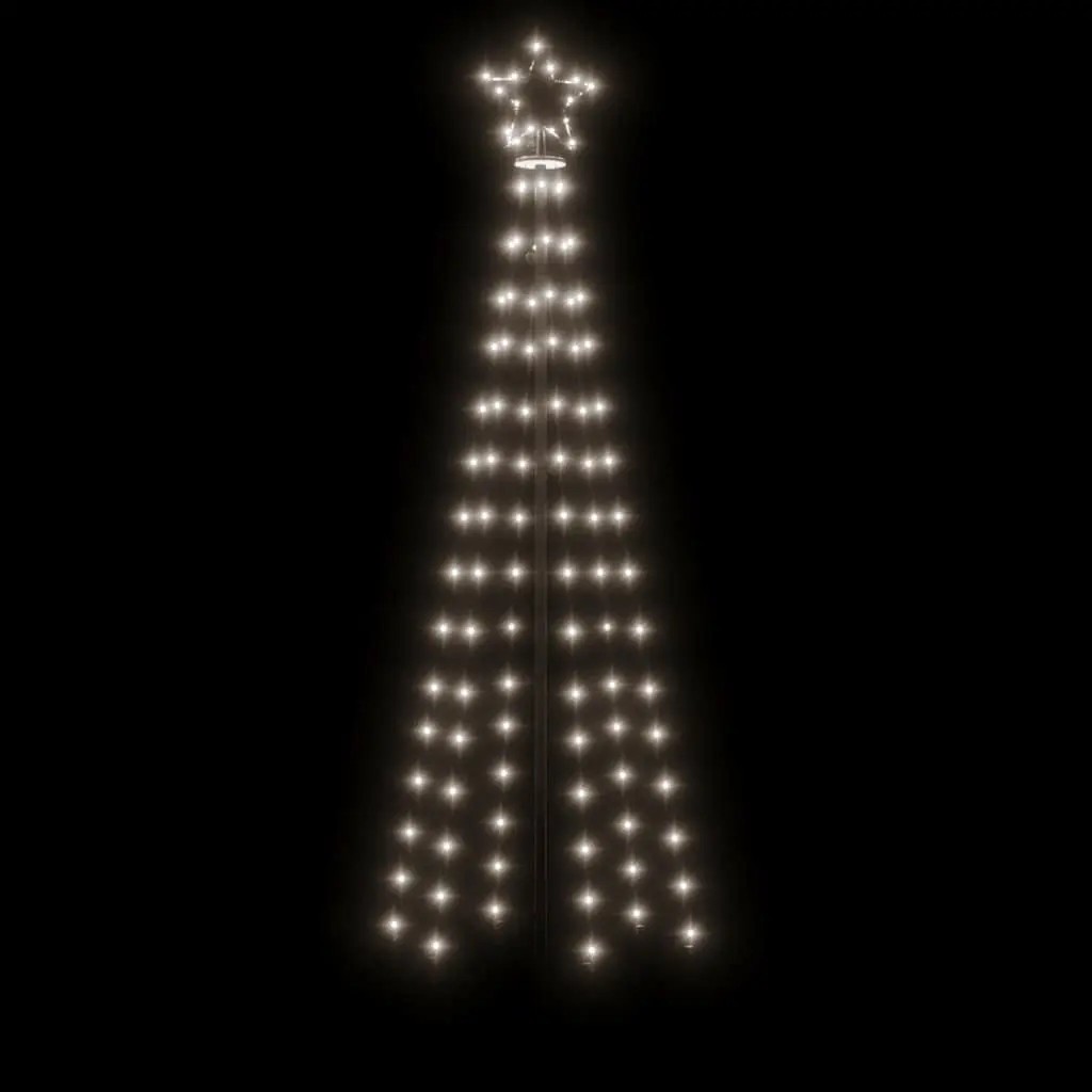 Christmas Cone Tree Indoor Outdoor 70cm Diameter 180cm Height 108 Cold White LEDs