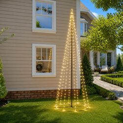 Christmas Cone Tree Specifications: 310 LEDs, 300 cm