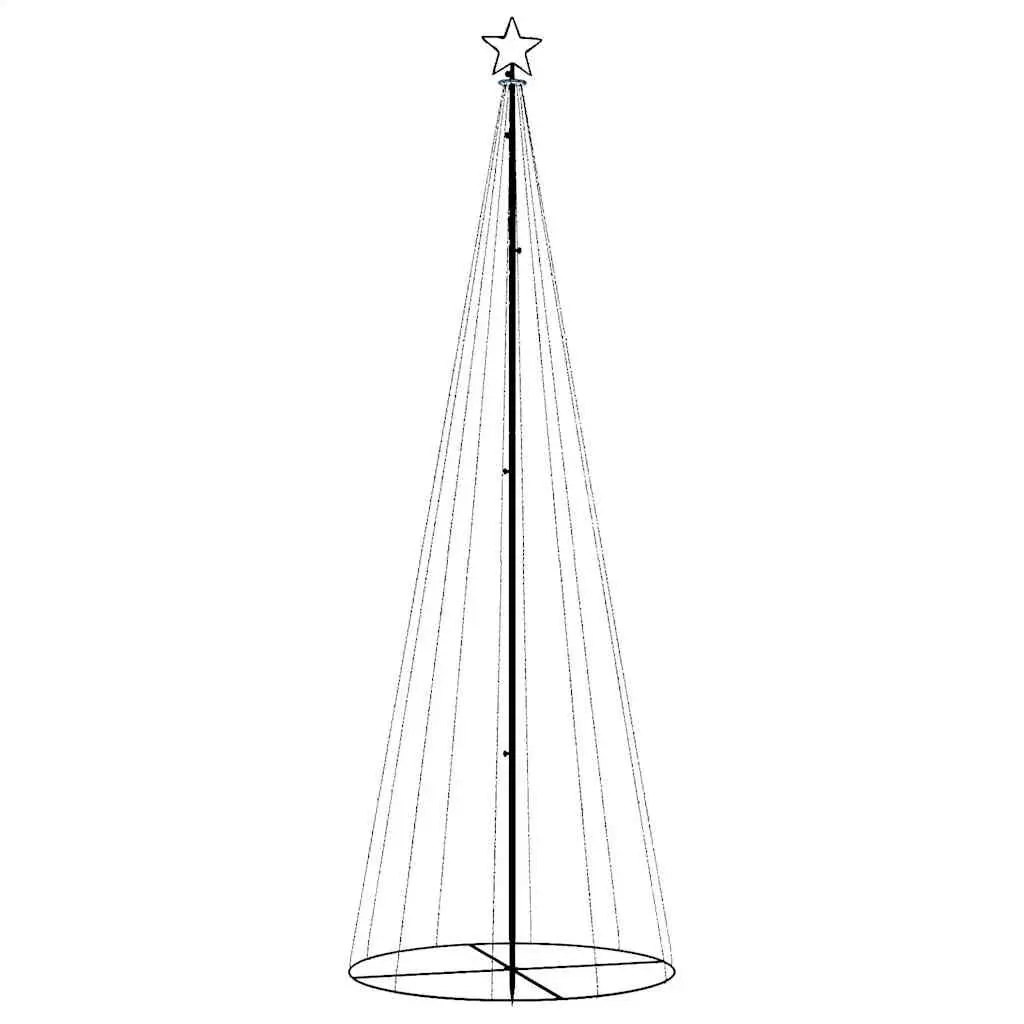 Christmas Cone Tree 310 LED Warm White 100x300cm Indoor Outdoor Seasonal
