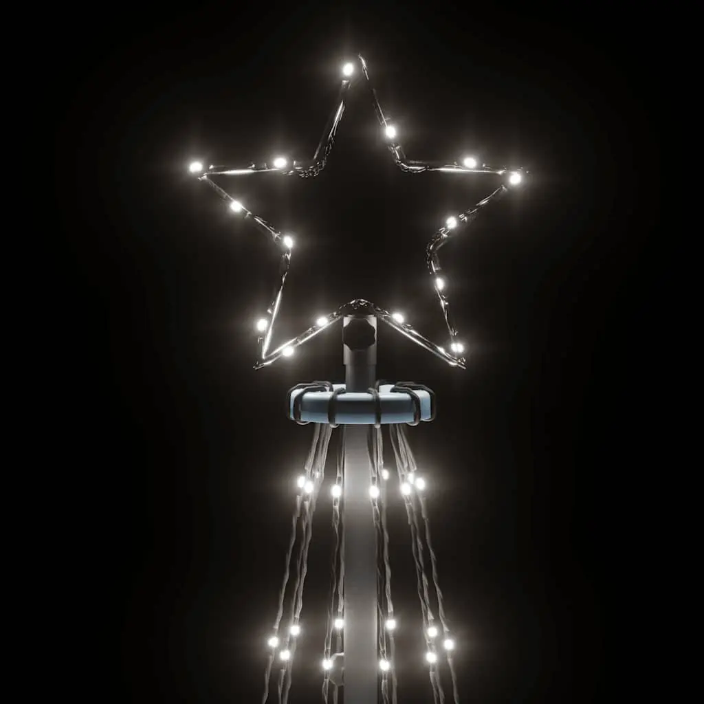 Christmas Cone Tree 310 Cold White LEDs 100x300cm Indoor Outdoor Holiday
