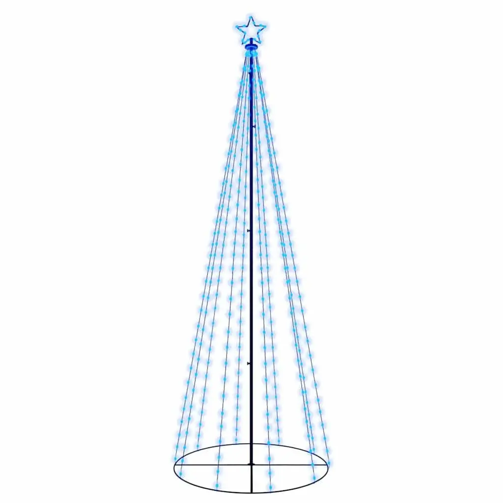 Christmas Cone Tree 310 LEDs 100x300cm Blue Indoor Outdoor Decoration Light