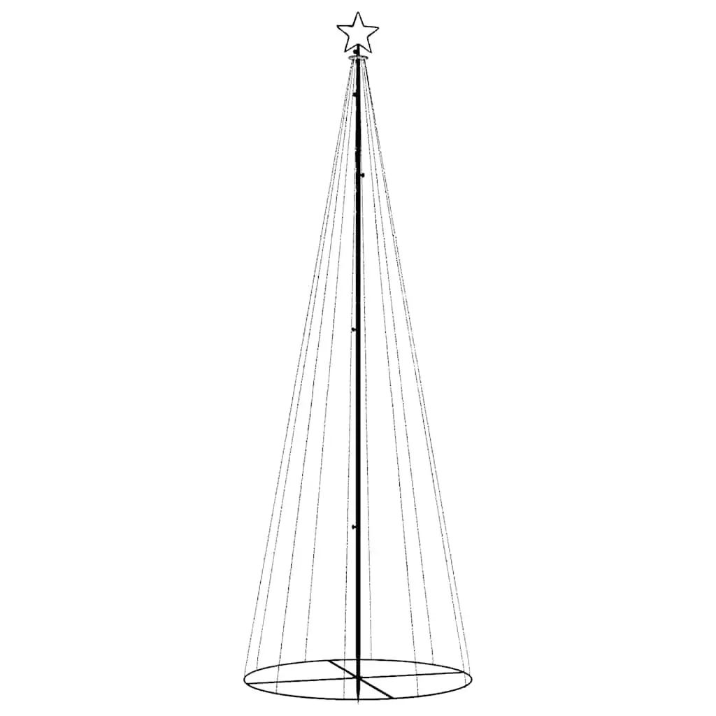 Christmas Cone Tree 310 LEDs 100x300cm Blue Indoor Outdoor Decoration Light