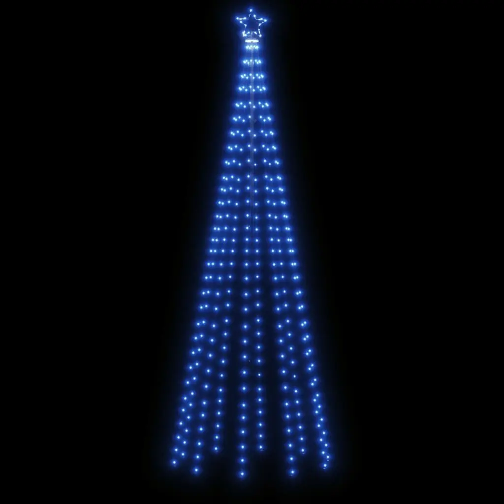 Christmas Cone Tree 310 LEDs 100x300cm Blue Indoor Outdoor Decoration Light