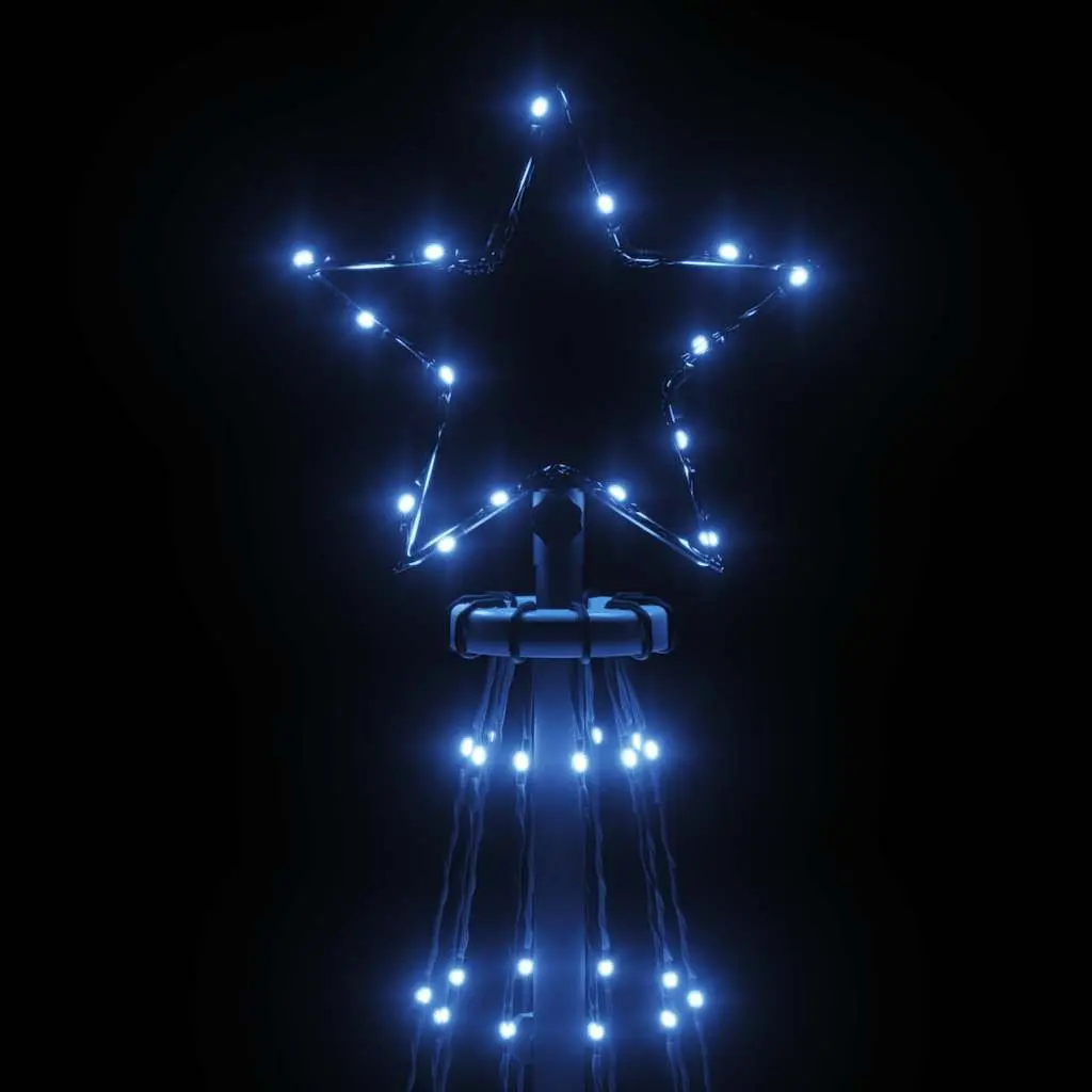 Christmas Cone Tree 310 LEDs 100x300cm Blue Indoor Outdoor Decoration Light