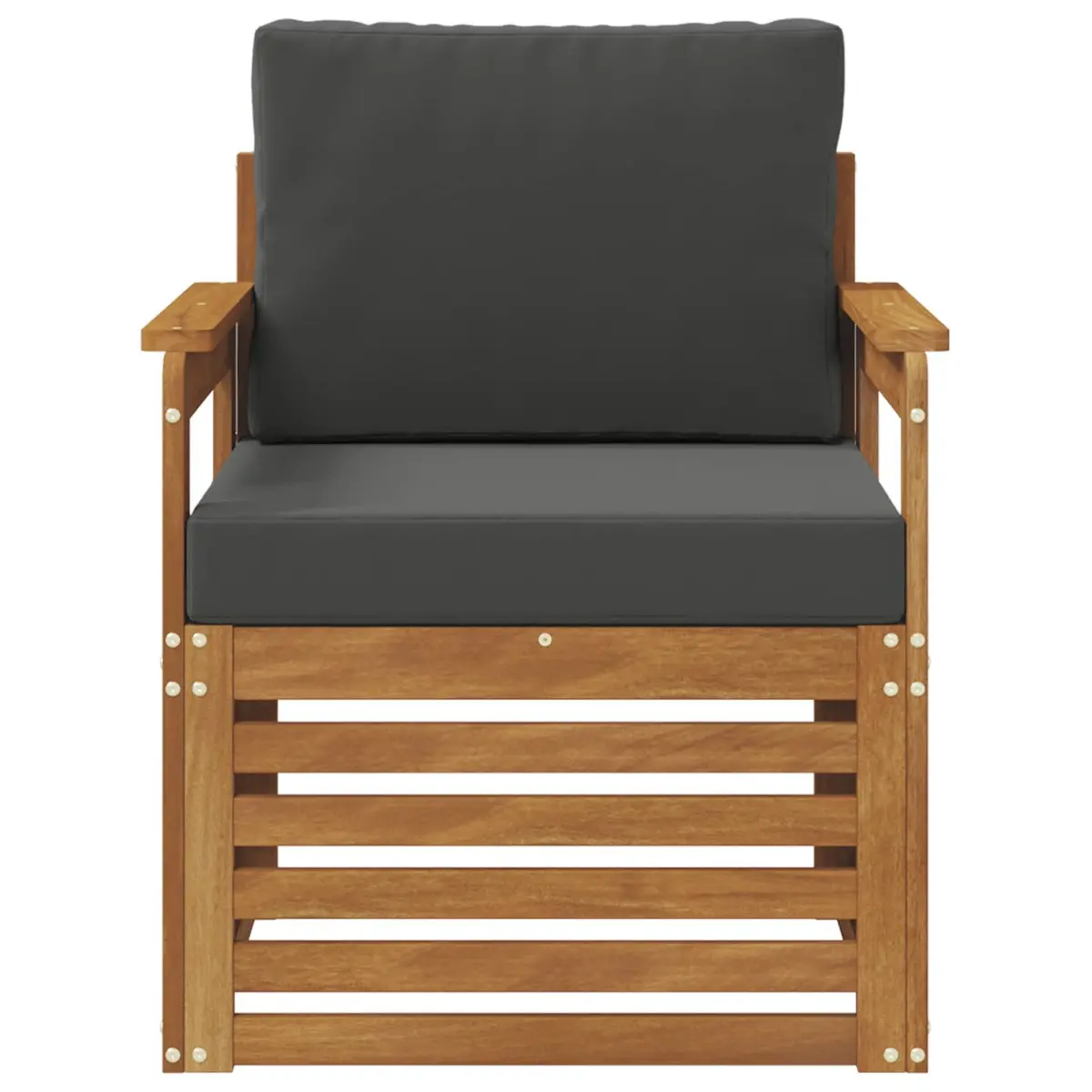 Outdoor Sectional Sofa Set Garden Patio Furniture Modular Brown Wood