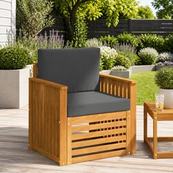 Outdoor Sectional Sofa Specifications: Solid Acacia Wood