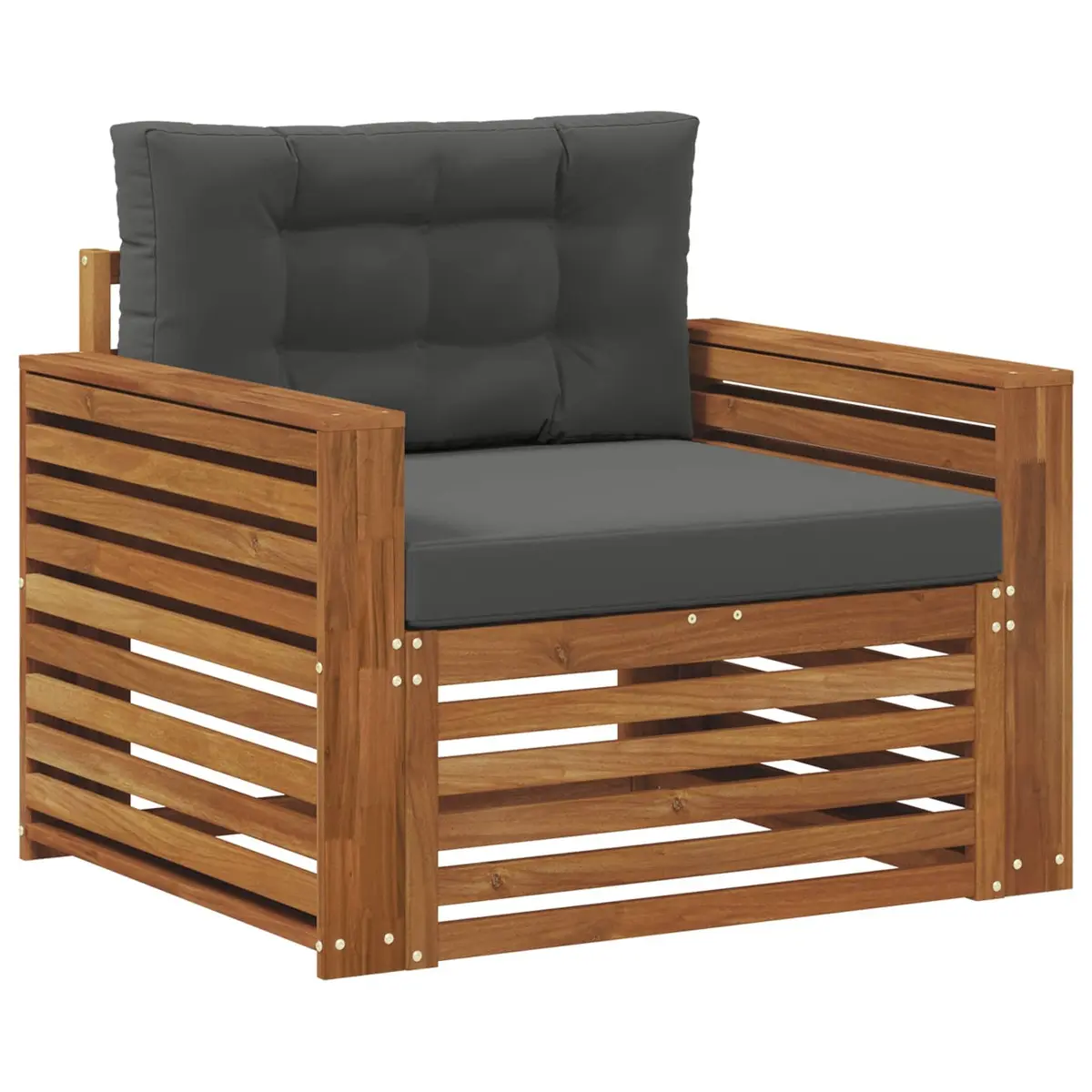 Outdoor Sectional Sofa Set with Solid Acacia Wood