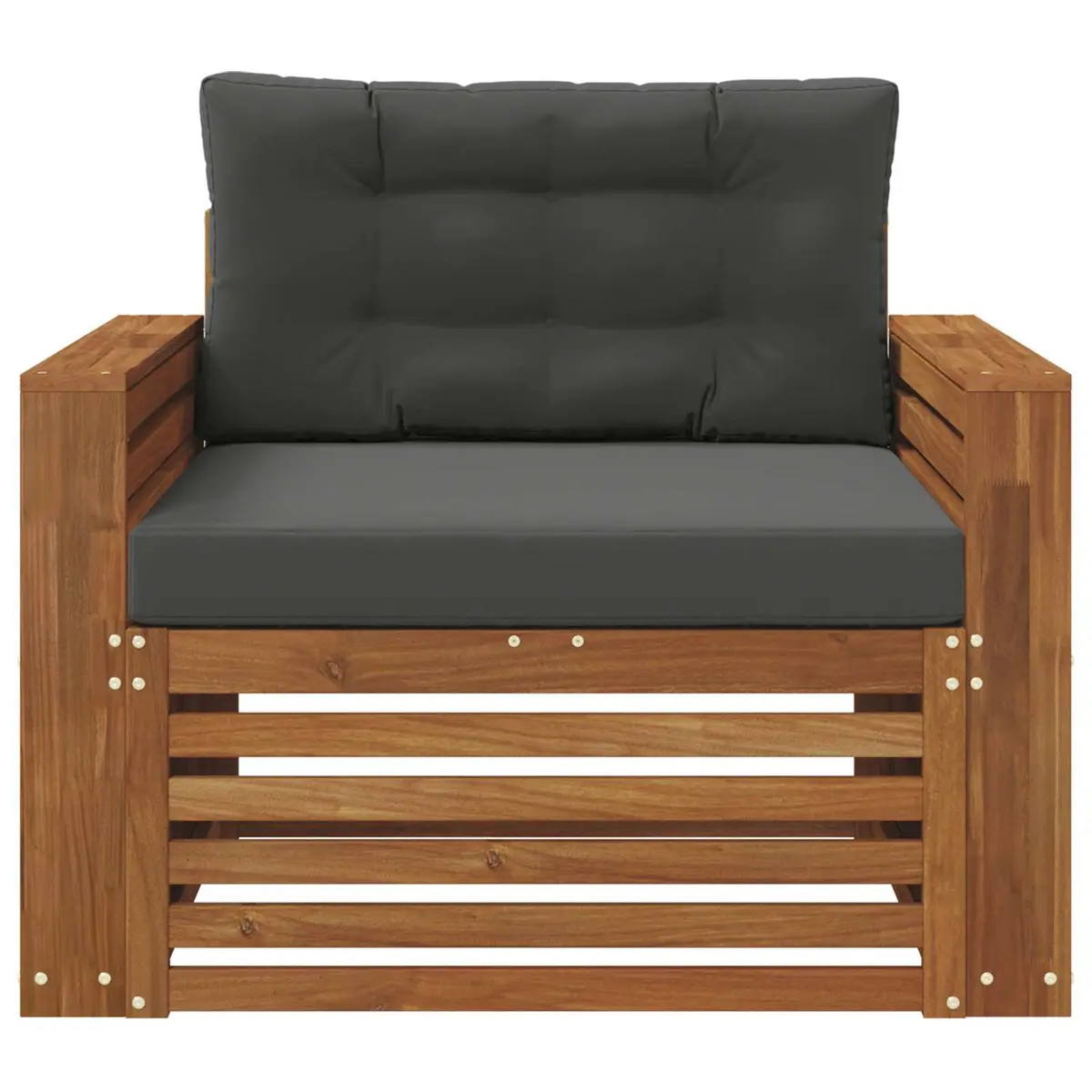 Outdoor Sectional Sofa Set with Solid Acacia Wood