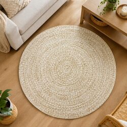 Specifications of Handmade Jute Rug 180cm White Brown