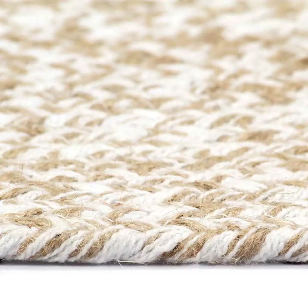 Handmade Jute Area Rug Living Room Bedroom 180cm
