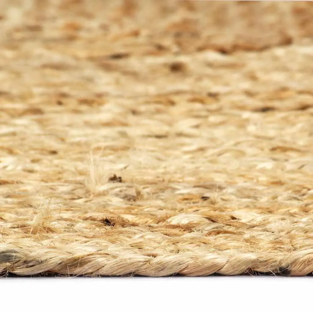 200x300 cm Handmade Jute Area Rug, Brown Natural Color
