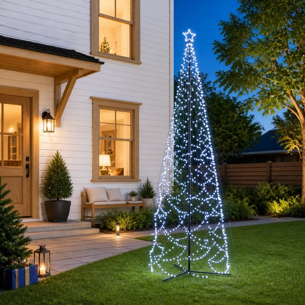 500cm Christmas Cone Tree with 1400 LEDs