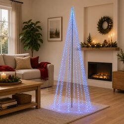 Specifications of 500cm Blue Christmas Tree with 732 LEDs