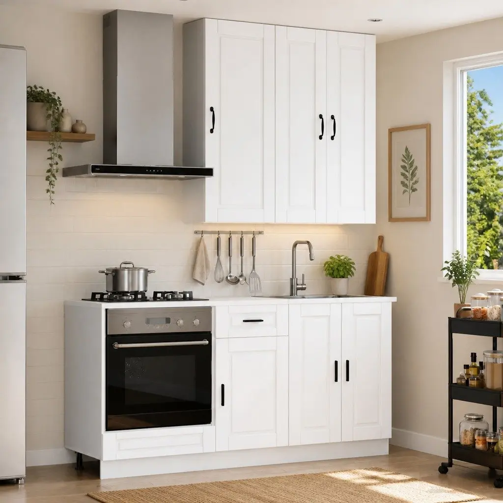 5-Piece Kitchen Unit in White