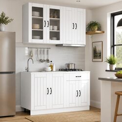 4 Piece Kitchen Cabinet Unit: Specifications Overview
