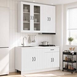 Durable Engineered Wood Kitchen Unit Set – 4 Pieces