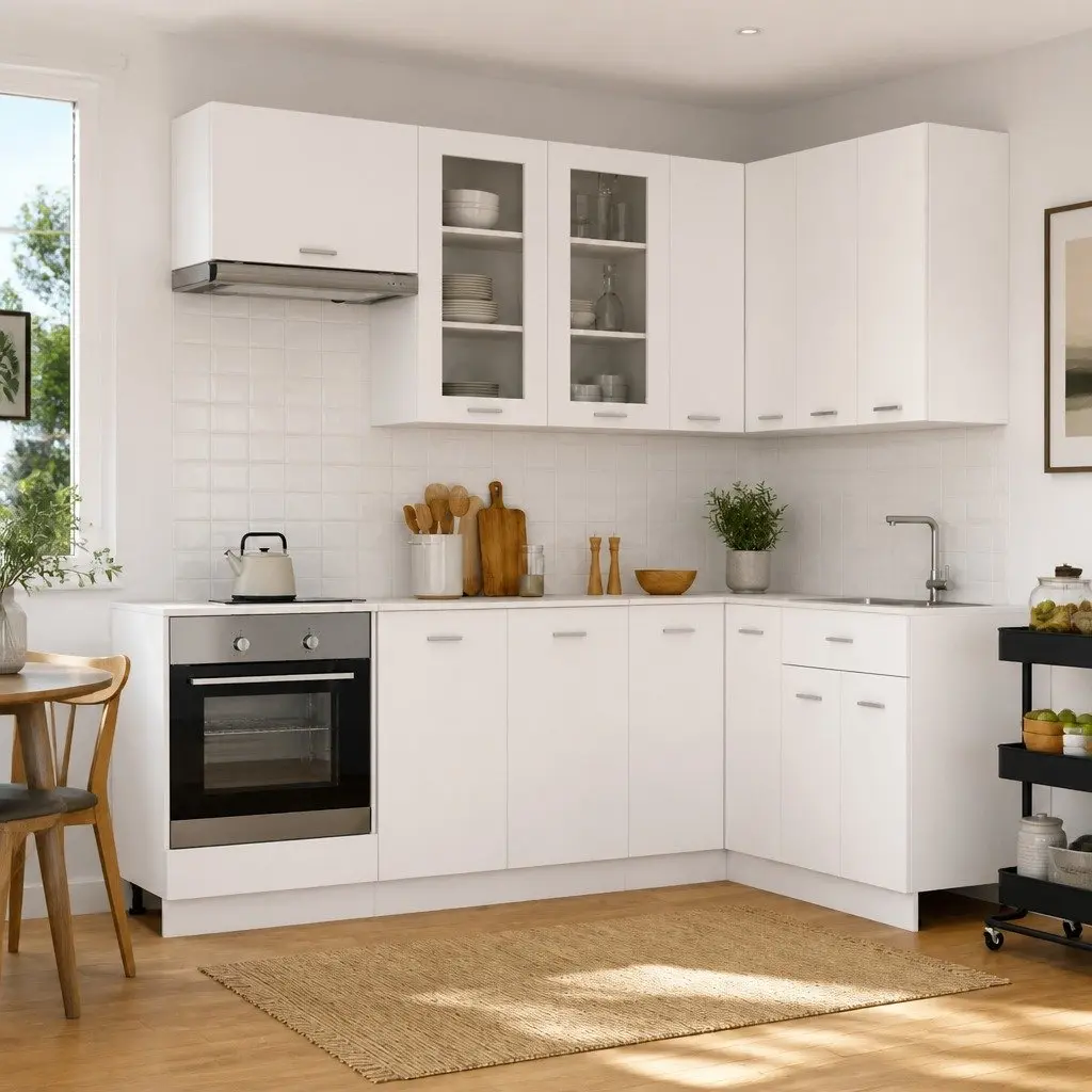 8-Piece Modern Kitchen Cabinet Unit