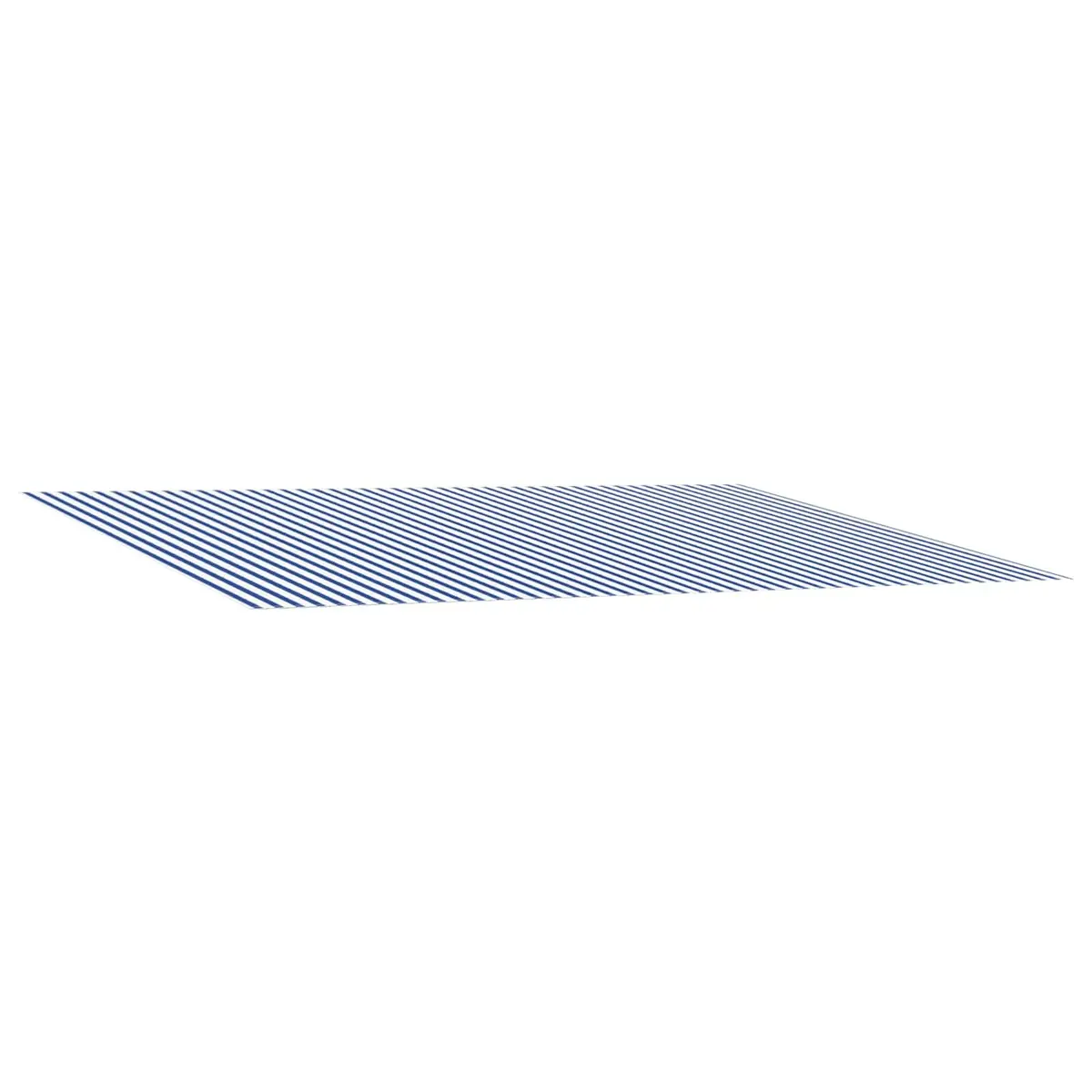 Awning Replacement Fabric Blue White 300 x 250 cm UV Weather Resistant Outdoor