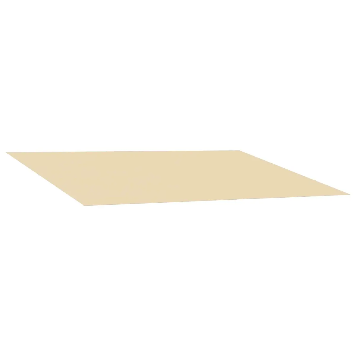 Awning Replacement Fabric Cream 300 x 250 cm Polyester Weather Resistant Outdoor