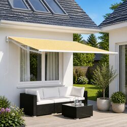 Awning Replacement Fabric Dimensions 300 x 250 cm in Yellow and White