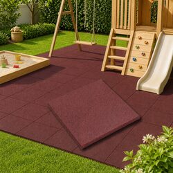 Fall Protection Tiles 12 pcs Red 50 x 50 cm Specifications