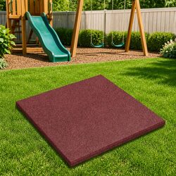 18 pcs Red Fall Protection Tiles 50 x 50 cm Specifications