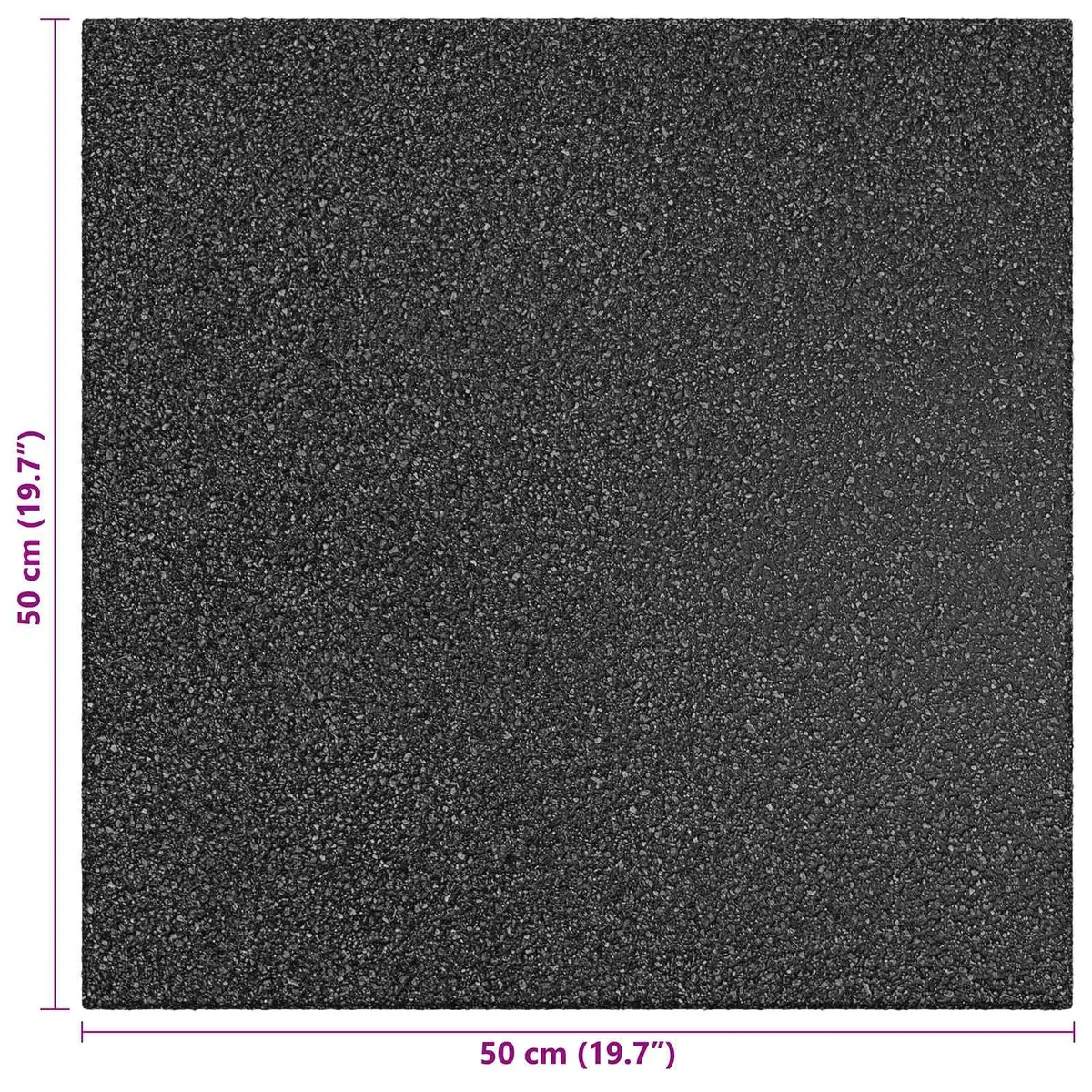 Fall Protection Tiles Outdoor Flooring Rubber 50 x 50 cm 12 Piece